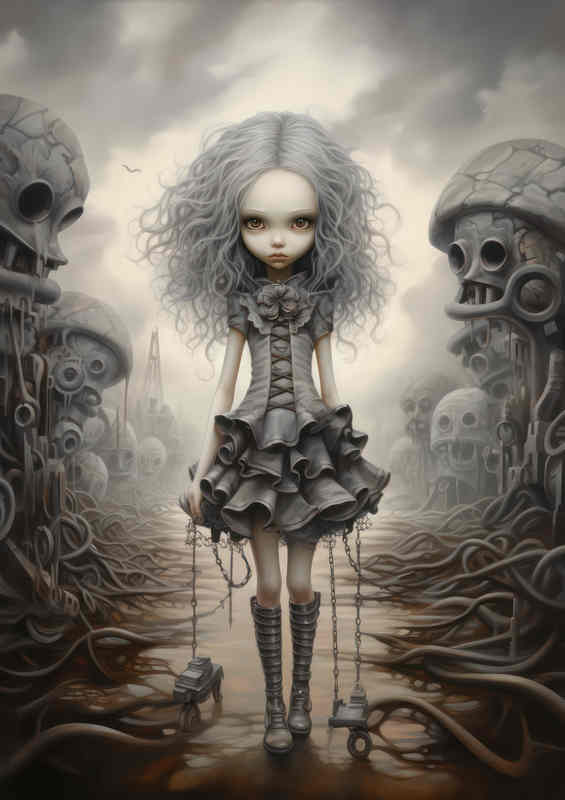 Soulless Stares The World of Macabre Dolls | Metal Poster