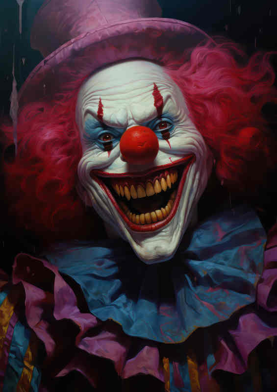 The Circus of Nightmares Creepy Clown Legends | Metal Poster
