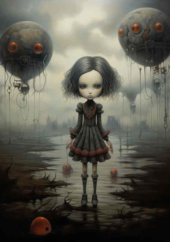 Whispers of the Unliving Macabre Dolls | Metal Poster