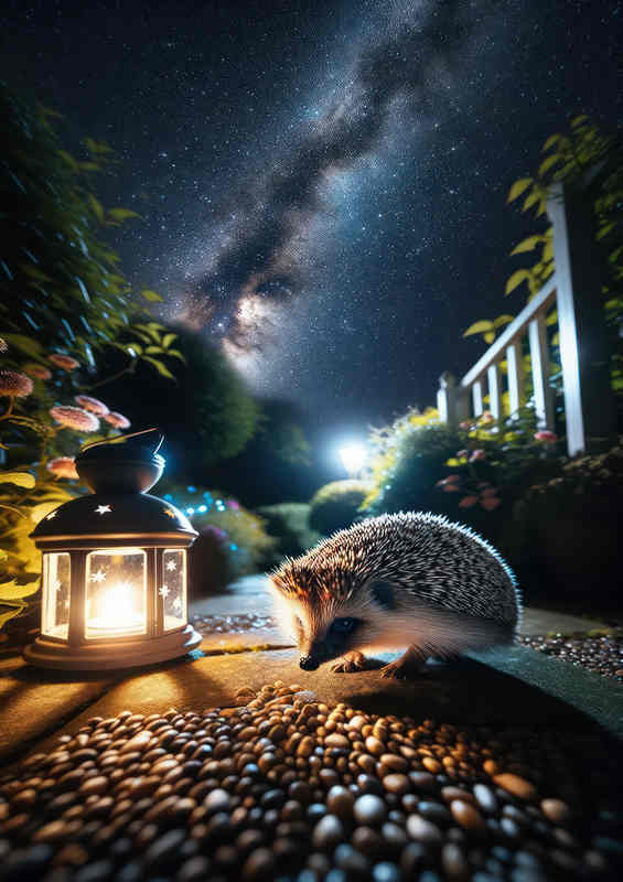 Glinting Hedgehog Path Poster