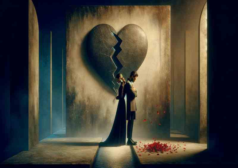 Eternal Love Heartbreak Conceptual Artwork | Metal Poster