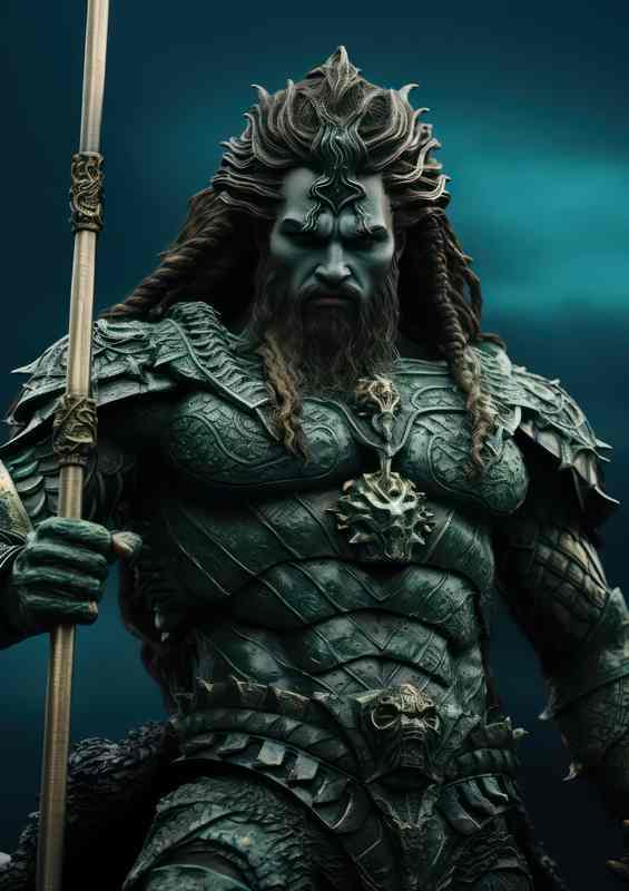 Poseidon The Earth Shaker and Lord of the Seas | Metal Poster