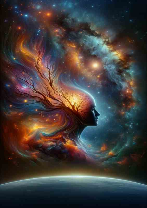Consciousness Celestial Mindscape Artistry | Metal Poster