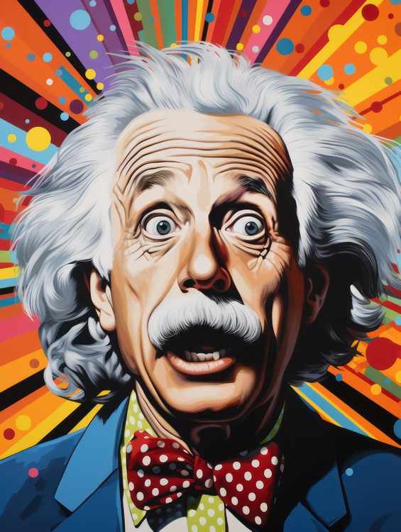 Einstein pop art | Metal Poster