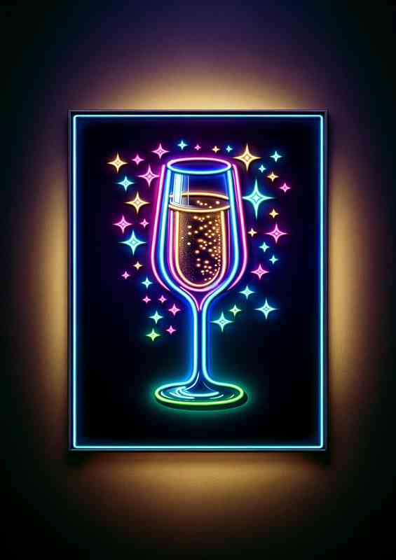 Luxury Champagne Metal Poster