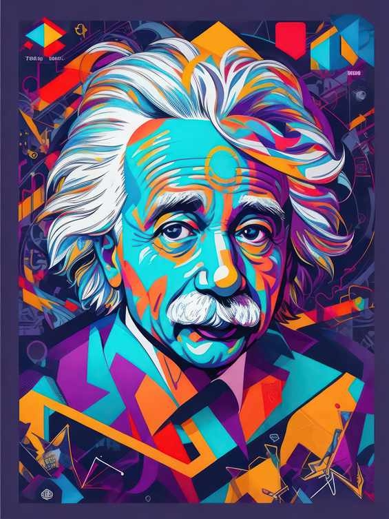 Einsteins Chromatic Genius | Metal Poster