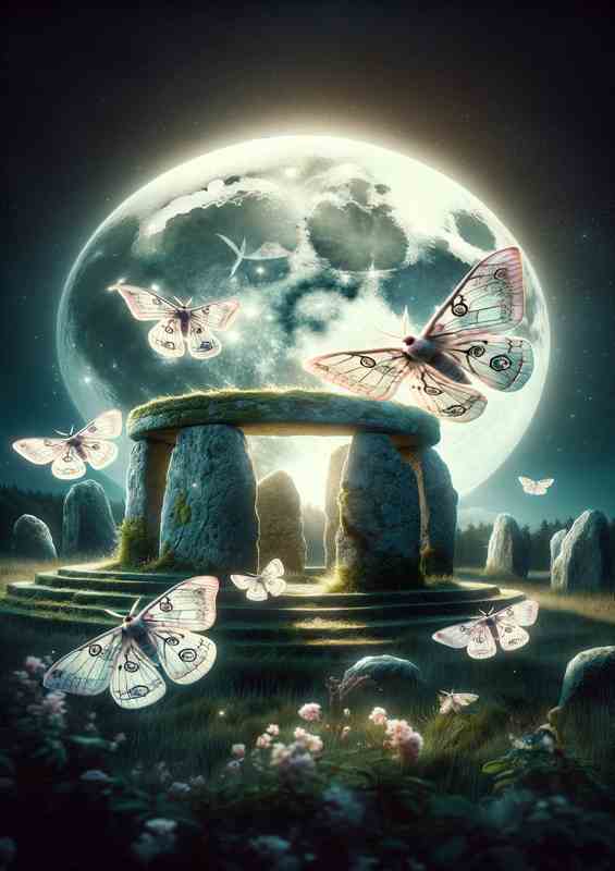 Lunar Moth Mystique | Metal Poster