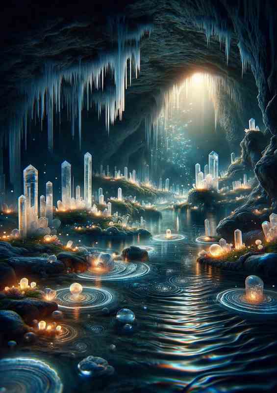 Subterranean Crystal Symphony | Metal Poster