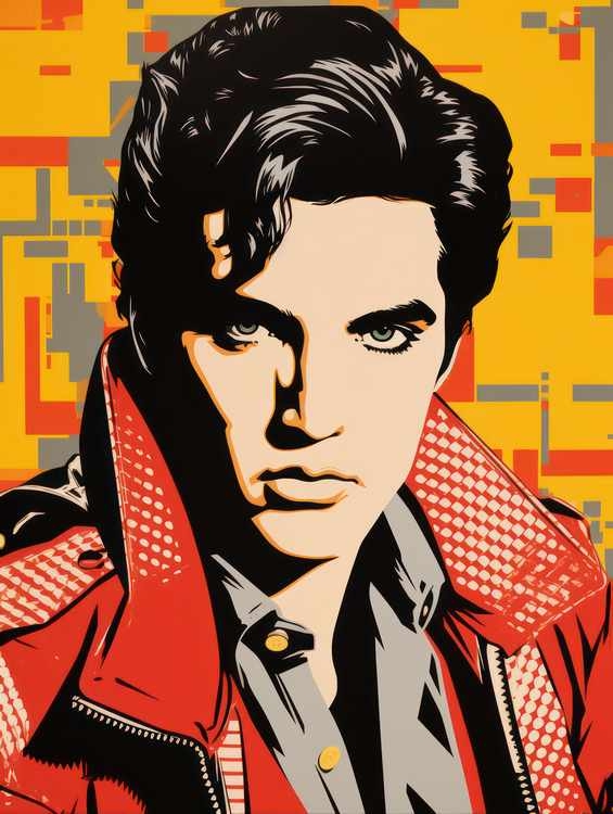 Elvis Presley pop art | Metal Poster