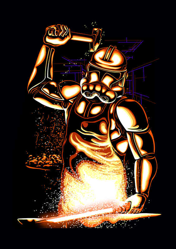 Forging Vader | Metal Poster