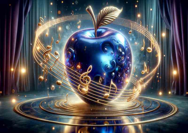 Melod. Sapphire Apple Harmon. Symph. Visual. | Metal Poster