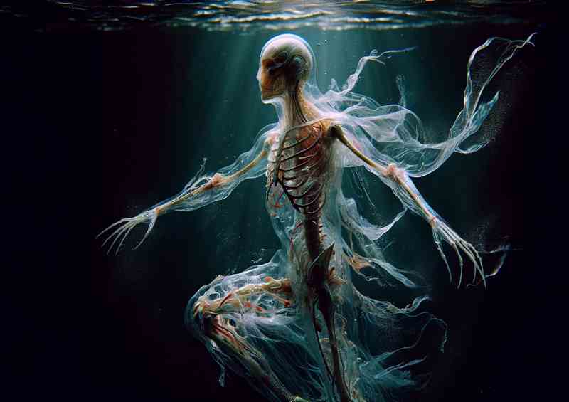 Mystical Anatomy Tran. Aquatic Humanoid | Metal Poster