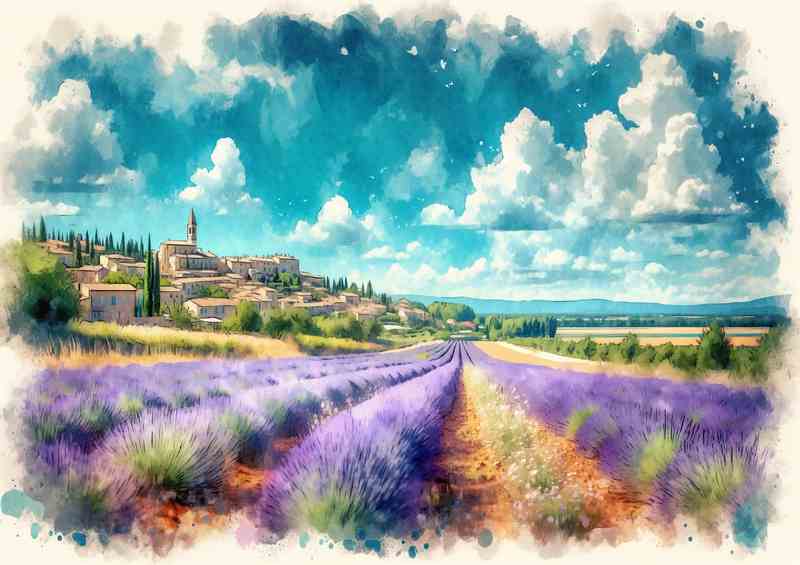 Provence France Lavender Fields | Metal Poster