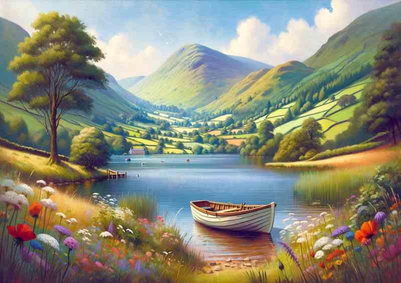 Summer afternoon in the Lake District | Metal Poster