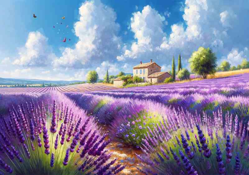 Provence Lavender Metal Poster