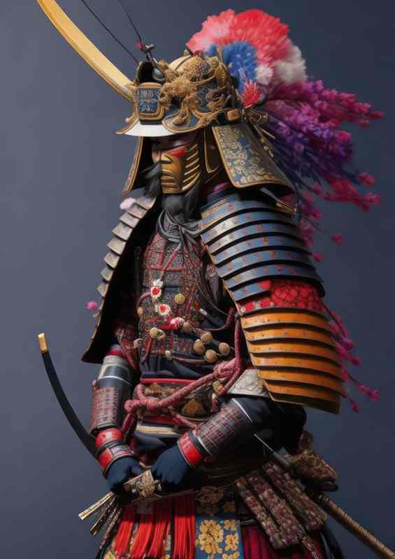 Flourishing Colours of the Samurai | Metal Poster