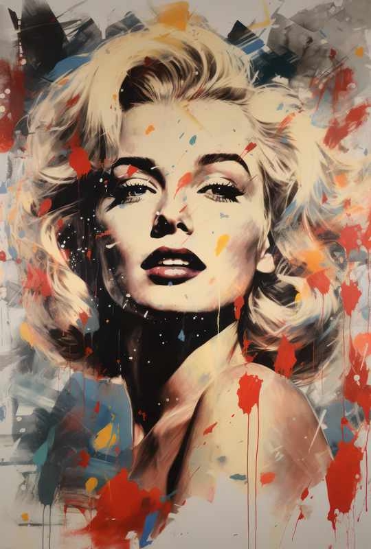 Marilyn monroe queen of art | Metal Poster