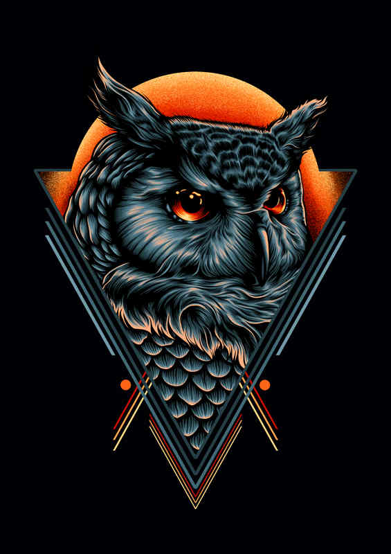 I Am the Owl Metal Poster