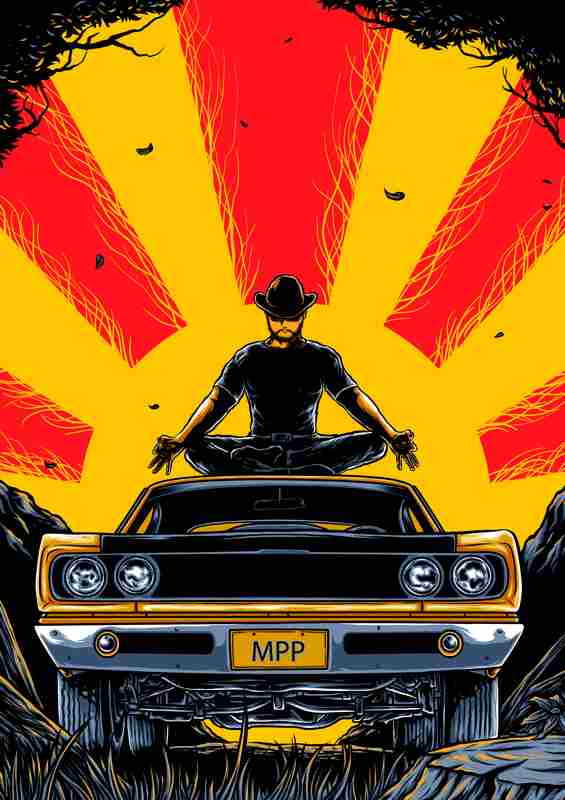 Ignition Car Metal Poster