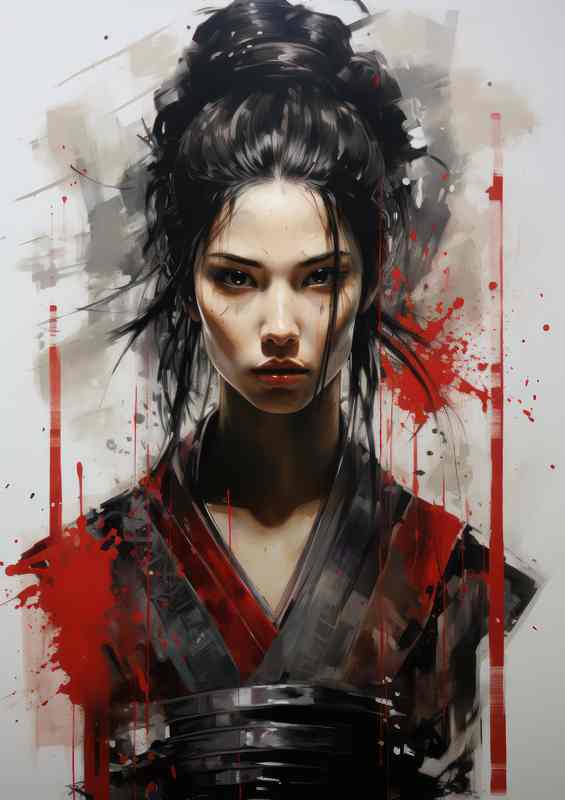 Training of a Samurai Skills Discipline and Wisdom | Metal Poster