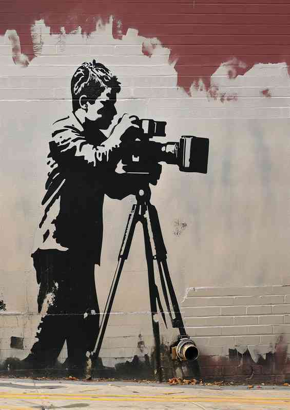 Principles of marketing in the style of Banksy | Metal Poster