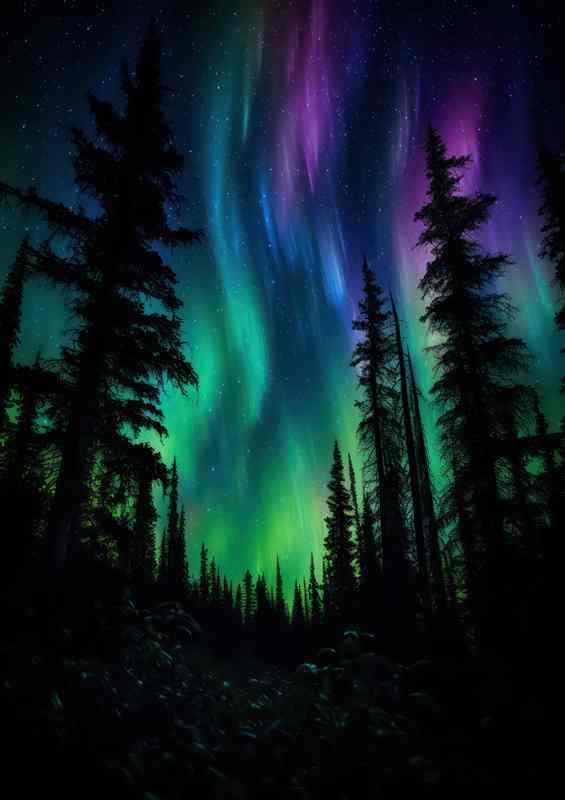 Whispers of the Northern Lights | Metal Poster