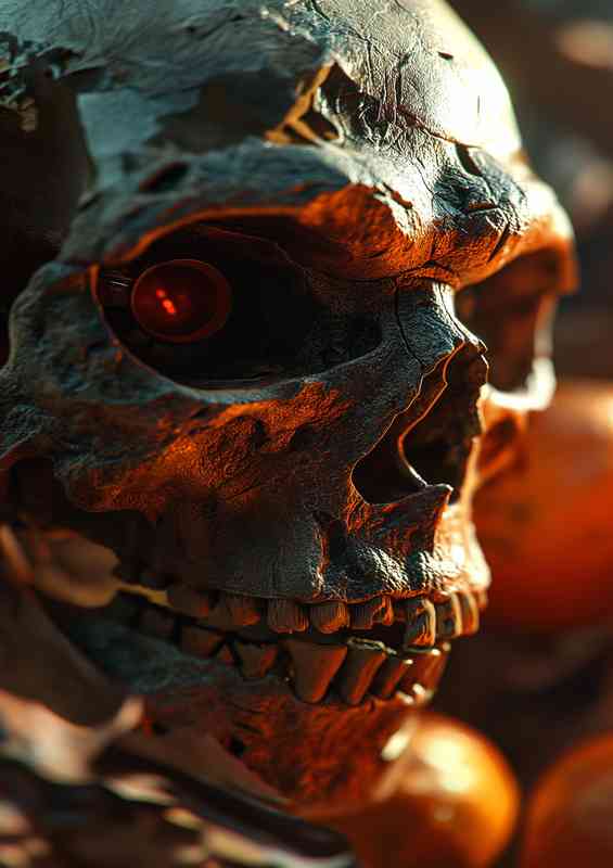 Skull zombie art | Metal Poster
