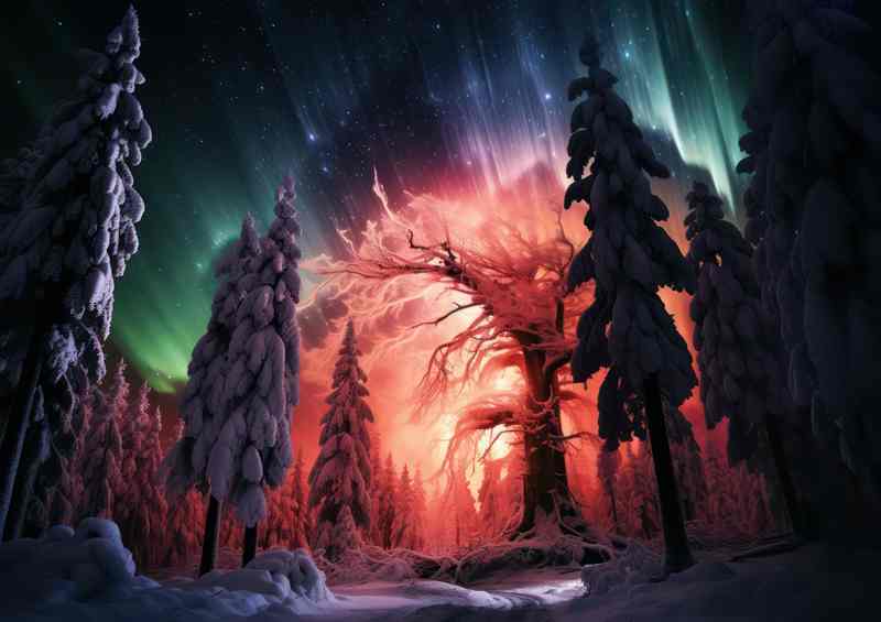 Aurora Borealis Unveiling the Secrets of the Sky | Metal Poster