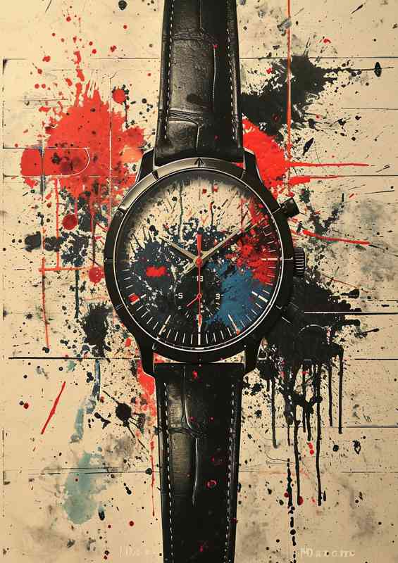 What time is it street art | Metal Poster