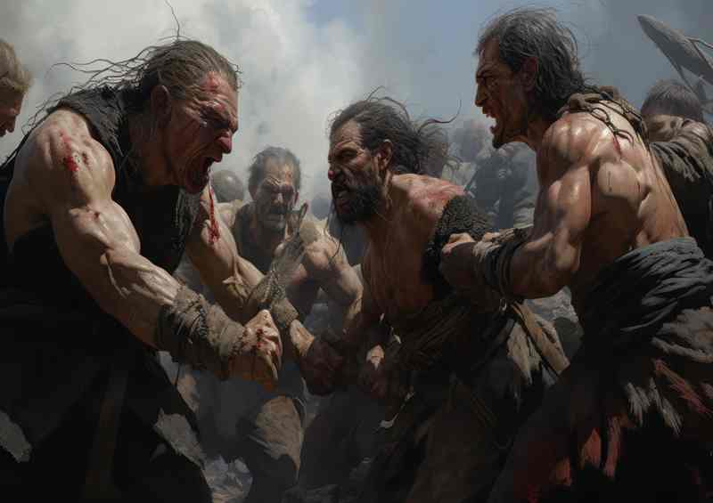 The Strategic Genius of Viking Battles | Metal Poster