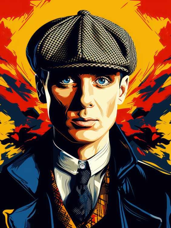 Thomas Shelby pop art style | Metal Poster