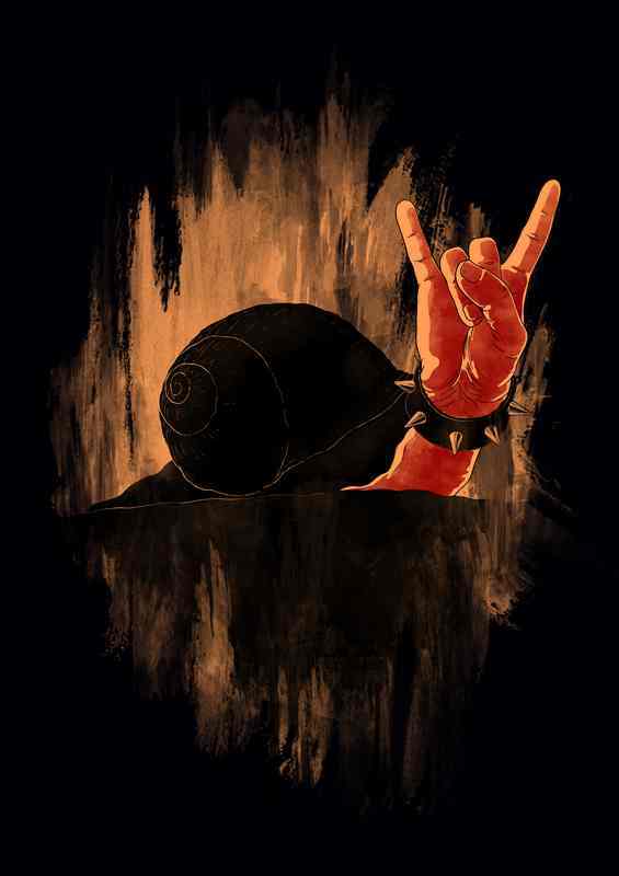 Rock Hard Snail | Metal Poster