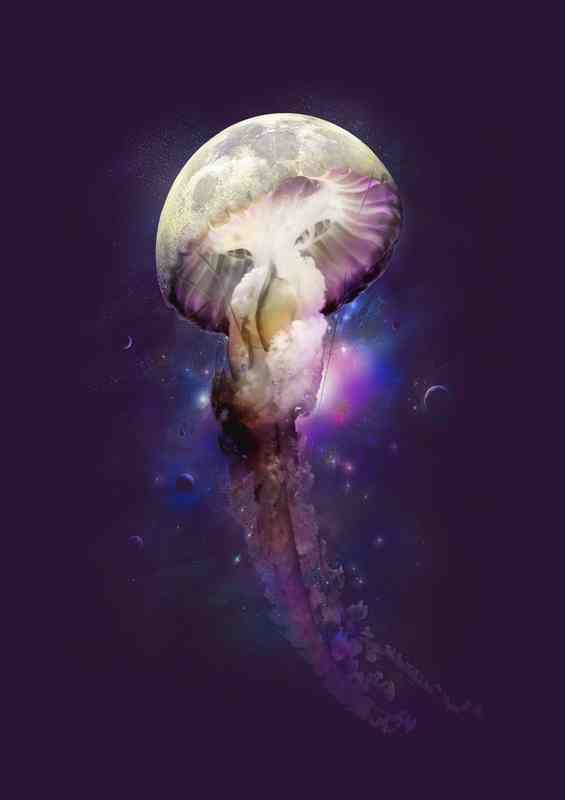 cosmic anomaly Purple | Metal Poster