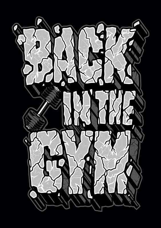 Back In The Gym | Metal Poster