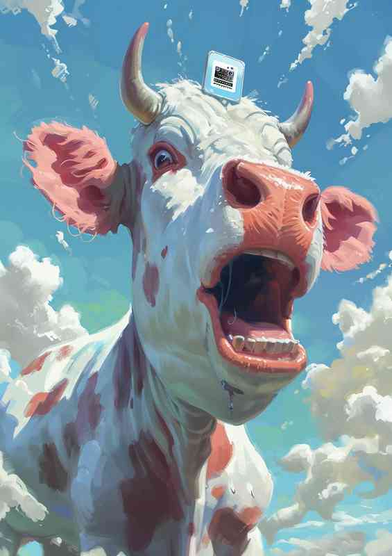 Annie the laughing cow | Metal Poster