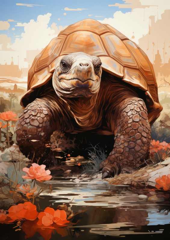 Big giant Turtle | Metal Poster