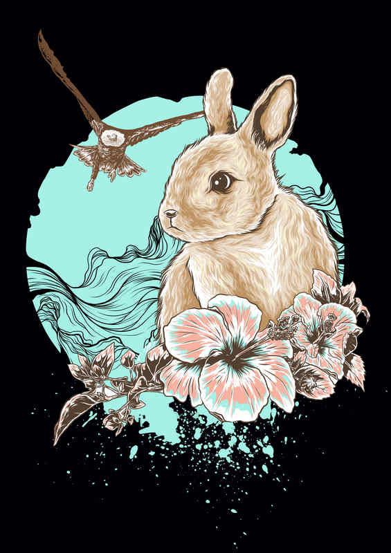 The Hunted Rabbit Spring | Metal Poster