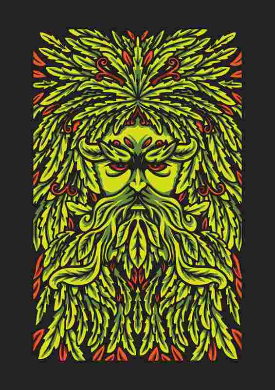 Wize Oak Tree Metal Poster