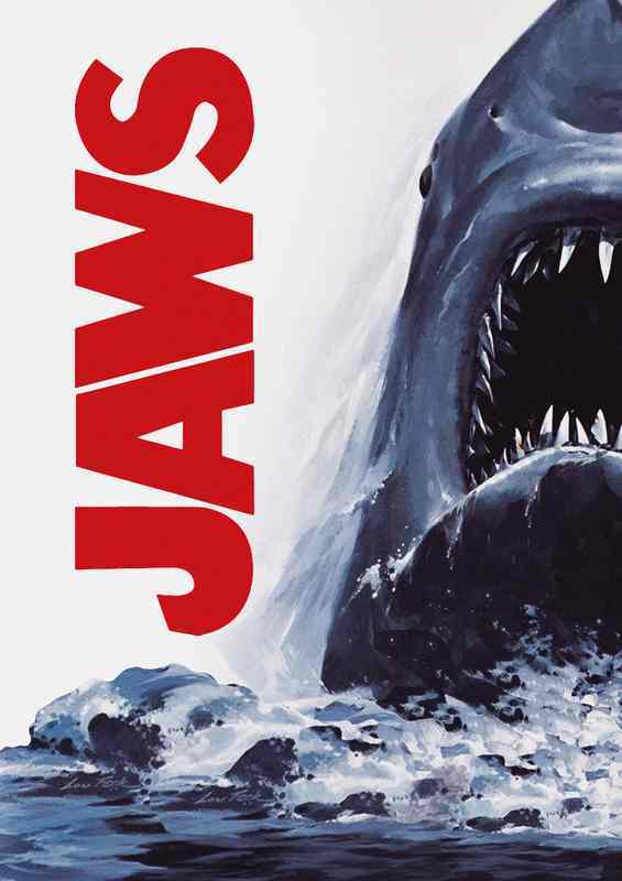 Jaws Iget out of the water | Metal Poster