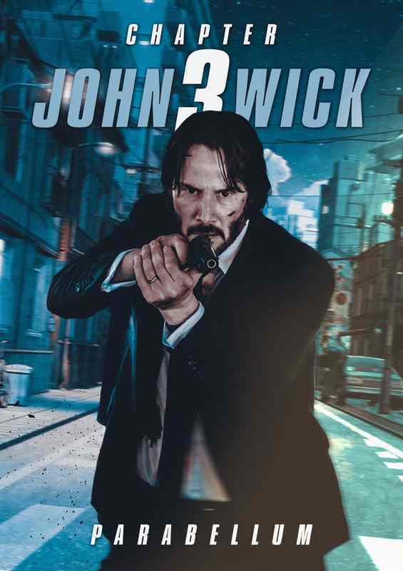 John Wick Chapter three | Metal Poster