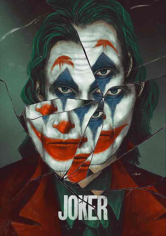 Joker In Pieces | Metal Poster