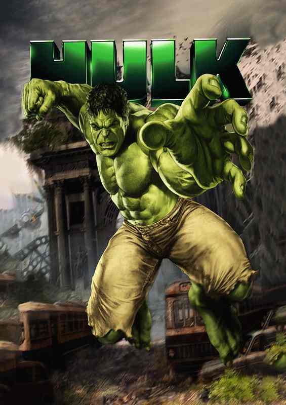 Smash the green man | Metal Poster