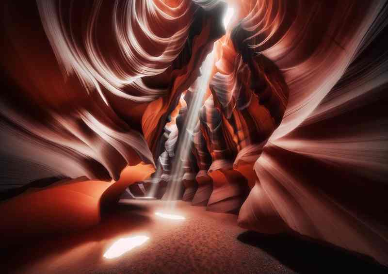 Antelope Canyon Sandstone Masterpiece Metal Poster