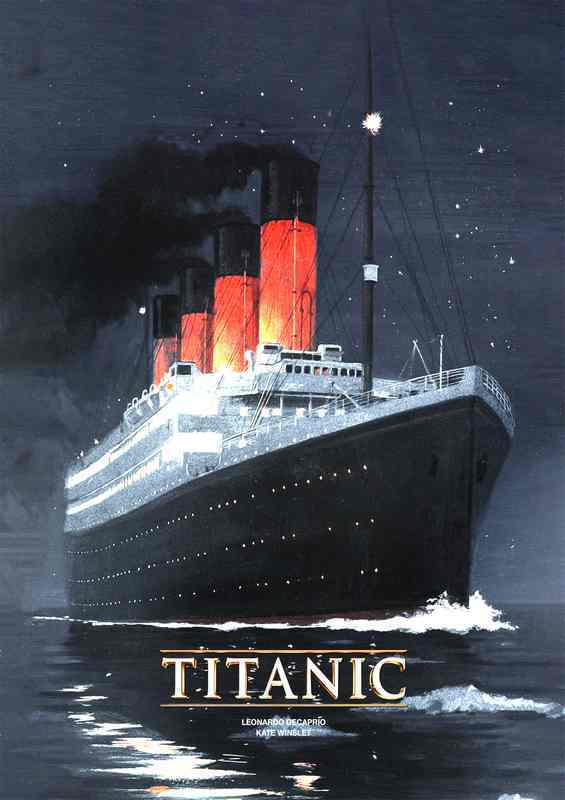 Titanic Across the ocean | Metal Poster