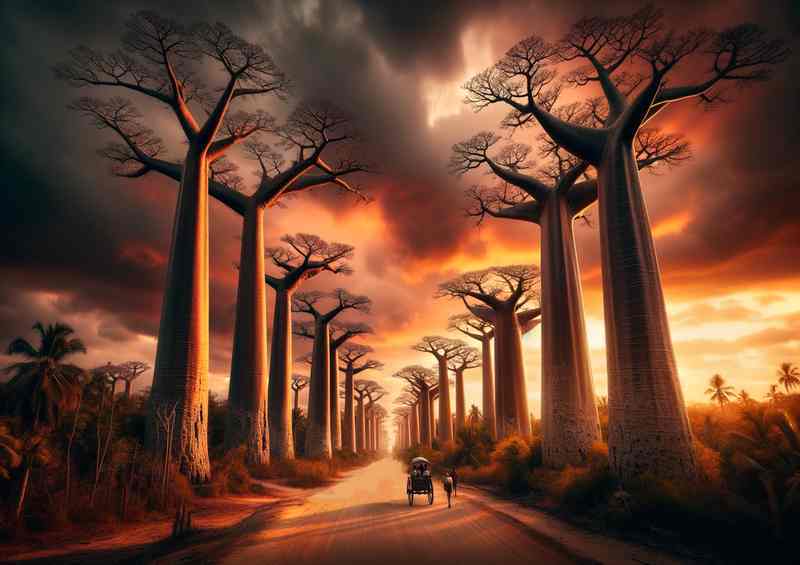 Madagascar Baobabs Earth Corridor Poster