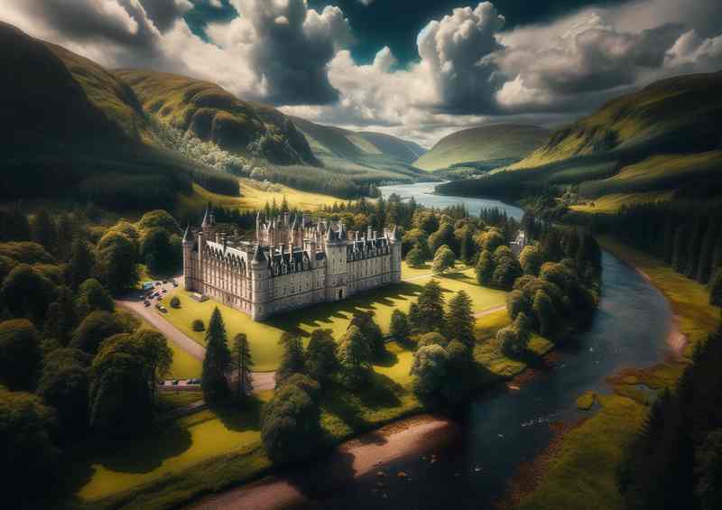 Balmoral Castle Scotlands Picturesque Summer Residence | Metal Poster