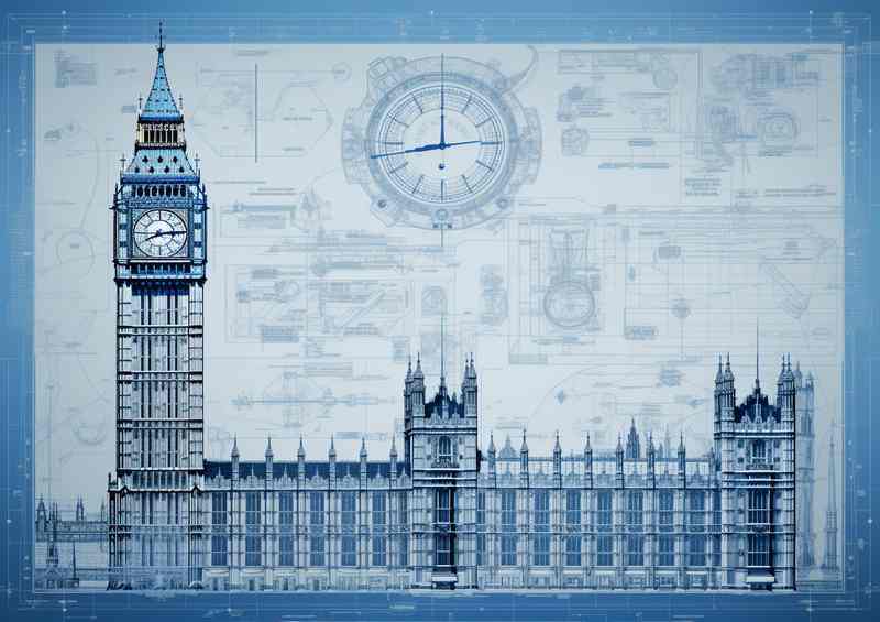 Londons Towering Timepiece | Metal Poster