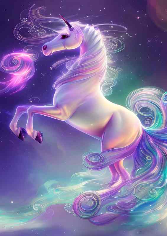 Amazing Image Of A Unicorn | Metal Poster