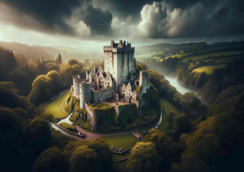 Blarney Castle Cork Legendary Stone Fortress | Metal Poster