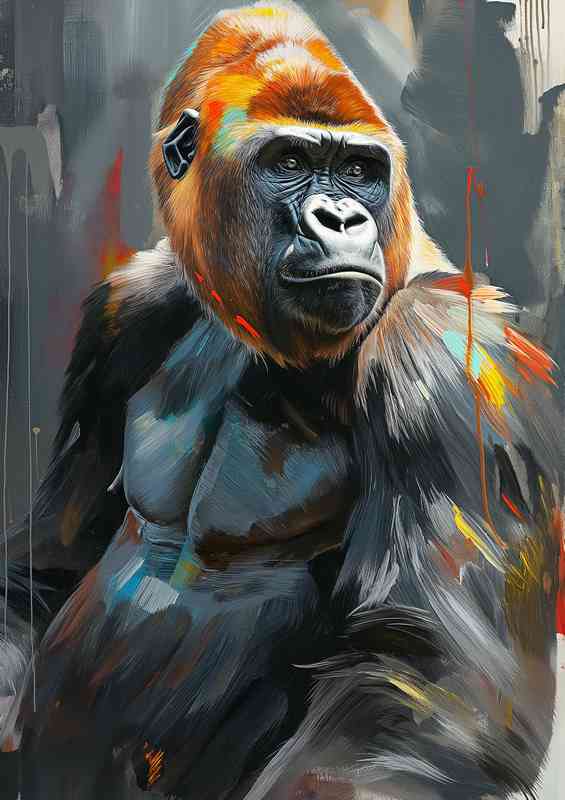 The Painted Gorrilla | Metal Poster